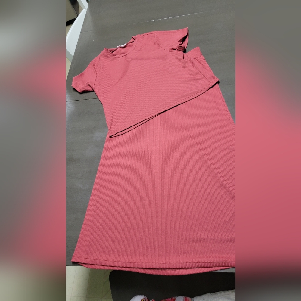 Top and skirt set